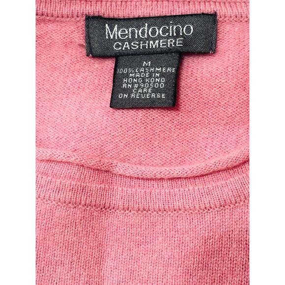 Mendocino Pink Cashmere Pullover Sweater Women’s Medium - Picture 3 of 6
